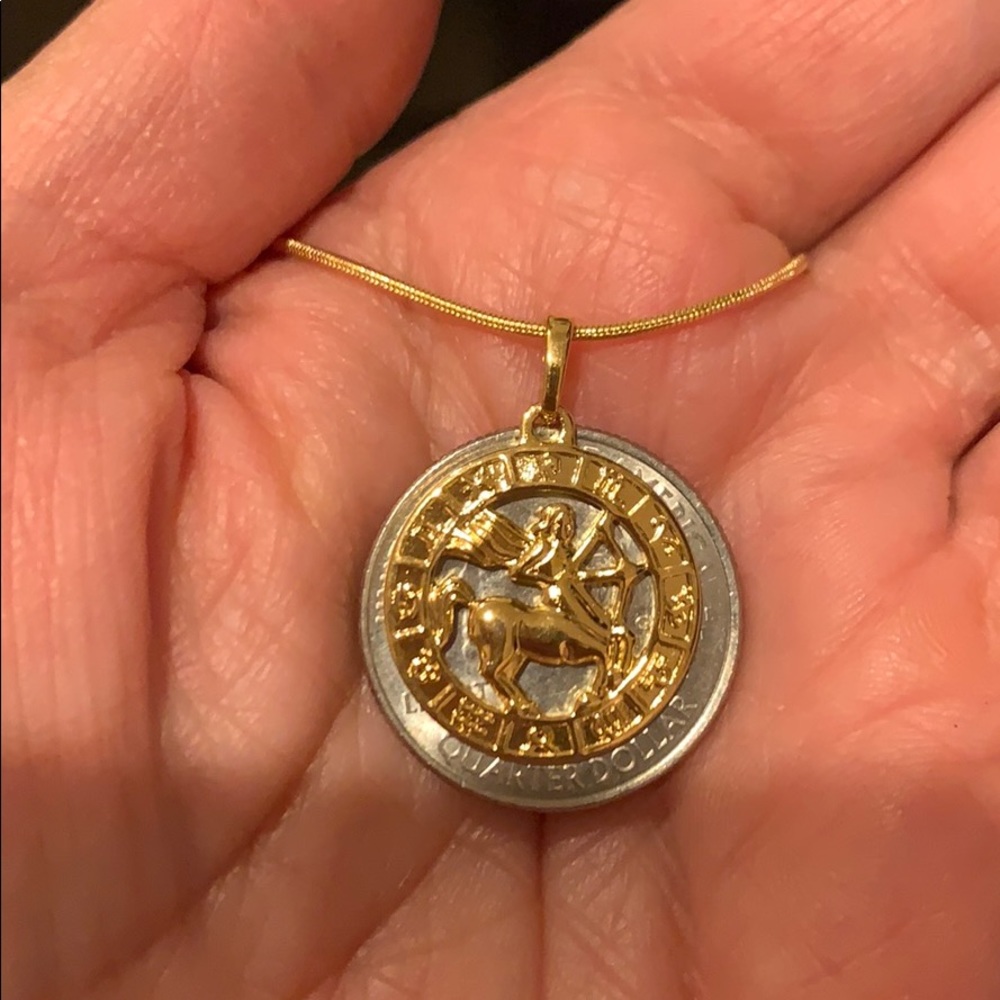 November December Sagittarius Necklace 18" - Picture 3 of 5